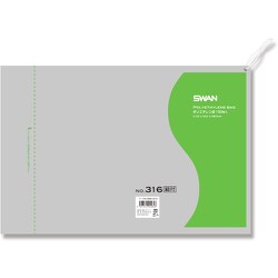 6616216 [スワン LD規格ポリ袋 スワン ポリエチレン袋 No.316 紐付]