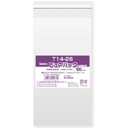 スワン OPP袋 ピュアパック テープ付 T 14-26 6798321