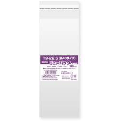 スワン OPP袋 ピュアパック テープ付 T 9-22.5（長40サイズ） 6798332
