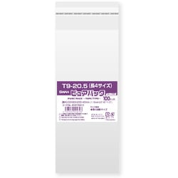 スワン OPP袋 ピュアパック テープ付き 9-20.5（長4サイズ） 6798310