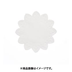 スワン レースペーパー 白 丸型 5号 4716005