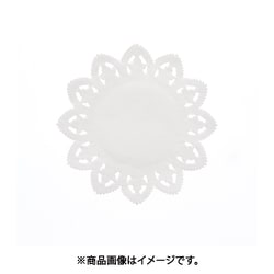 スワン レースペーパー 白 丸型 6号 4716006