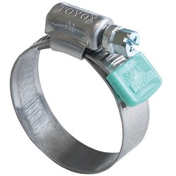 トヨックス ホースバンド セーフティ オールステンレス 10個入り SB-25