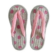 2110-02 [コットンサンダル ドット ピンク M （23～25cm）]