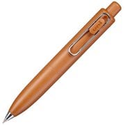 ゲルインクボールペン uni-ball one(ユニボール ワン) P 0.38mm ノック式 スタビライザー機構搭載 ころんと可愛い インク色:黒 本体色:みかん UMNSP38.38