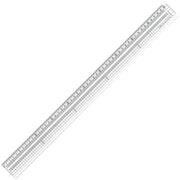 GCT-50 [共栄プラスチック グランデ方眼みぞ付カッティング定規 50cm]