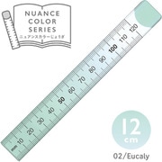 NJ-12-02 [共栄プラスチック ニュアンスカラー定規 12cm ユーカリ]