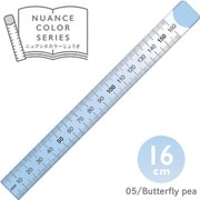 NJ-16-05 [共栄プラスチック ニュアンスカラー定規 16cm バタフライピー]