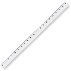 共栄プラスチック メタクリル直線定規 100cm A-5011