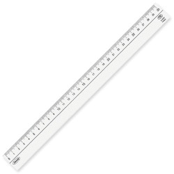 共栄プラスチック メタクリル直線定規 30cm A-2030