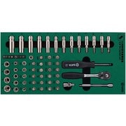 9901 [SATA 1/4”DRソケットレンチセット（6角タイプ）トレー入り]