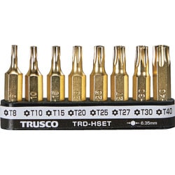 TRD-HSET [TRUSCO ヘクスローブドライバー（ホルダー付）セット8本組]