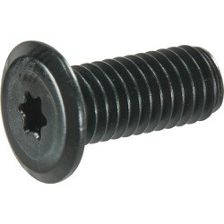 TRUSCO ヘックスローブ超極低頭ねじ アルミ アルマイト黒 M4×8 4本入 B190-0408
