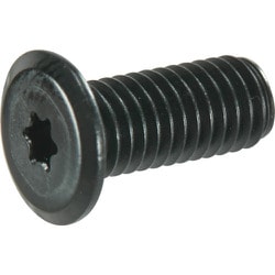 TRUSCO ヘックスローブ超極低頭ねじ アルミ アルマイト黒 M6×16 4本入 B190-0616
