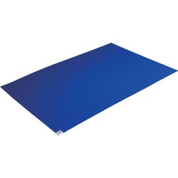 TRUSCO 抗菌粘着クリーンマット 600X900MM ブルー 1シート 30枚入 CMKK-6090-3B