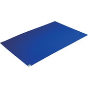 TRUSCO 抗菌粘着クリーンマット 600X900MM ブルー 1シート 30枚入 CMKK-6090-3B