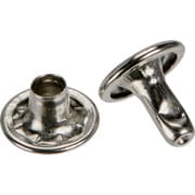 P-THP-CN11.5 [TRUSCO 大カシメ スチール ニッケルメッキ 9mm 足長11.5mm 30組入 （ブリスターパック入）]