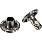 P-THP-CBN11.5 [TRUSCO 大カシメ スチール 黒ニッケルメッキ 9mm 足長11.5mm 30組入 （ブリスターパック入）]