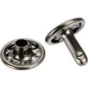P-THP-TCBN [TRUSCO 特大カシメ スチール 黒ニッケルメッキ 13mm 20組入 （ブリスターパック入）]