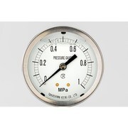 高島 グリセリン入圧力計(D枠埋込型・縁なし・Φ60)圧力レンジ0.0~0.1MPa R1/4 1319010