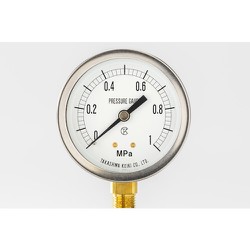 高島 密閉形圧力計（A枠立型・Φ60）圧力レンジ0.0～0.4MPa R1/4 1112040