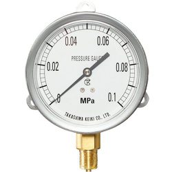 高島 密閉形圧力計（B枠立型・Φ100）圧力レンジ0.0～6MPa R3/8 1130160