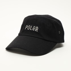 KIDS 5PANEL CANVAS CAP 231MCV0073 BLK [アウトドア 帽子 キッズ]