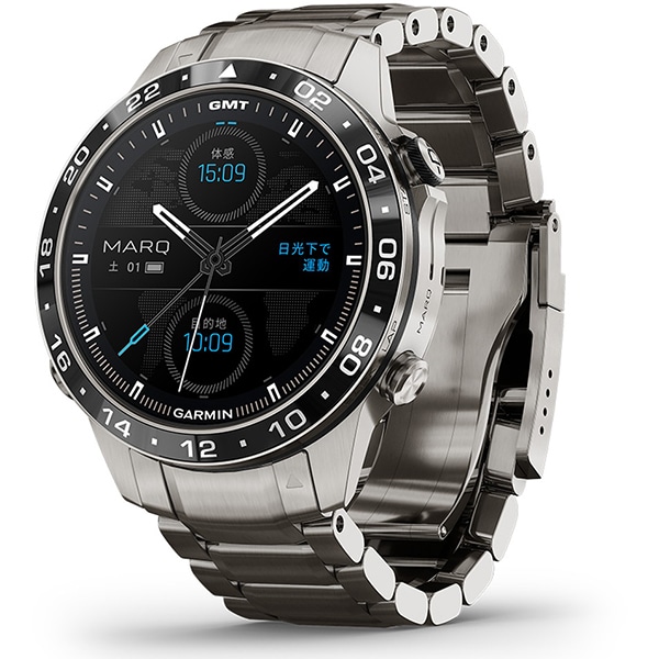 ガーミン MARQ Aviator（Gen 2） 46mm チタンバンド Suica対応 GPSウォッチ 010-02648-A2 本体