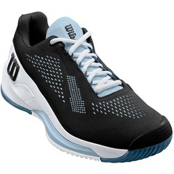 RUSH PRO 4.0 オールコート BLACK/WHITE/CHINA BLUE WRS328680 22.5cm [テニスシューズ レディース]