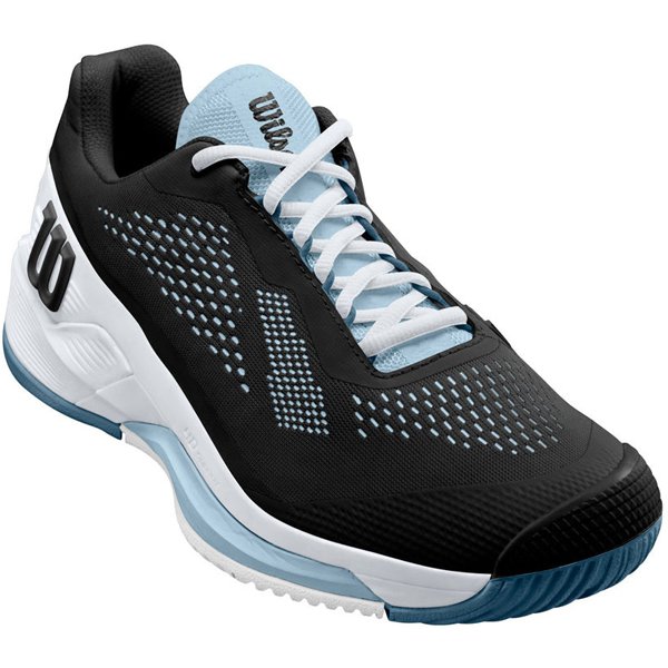 ウィルソン WilsonRUSH PRO 4.0 オールコート BLACK/WHITE/CHINA BLUE WRS328680 24cm [テニスシューズ レディース]Ω