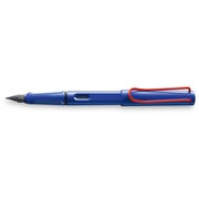 ラミー サファリ ブルー レッドクリップ 万年筆 中字 L14R-M