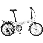 折りたたみ自転車 20インチ 外装7段変速 Harry Quinn LONG BRIGHT207 ホワイト