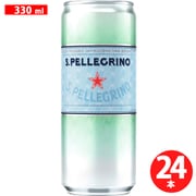 サンペレグリノ スパークリングナチュラルミネラルウォーター 缶 330ml×24本 [炭酸水]