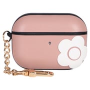 MARY QUANT PU Leather Hybrid AirPods Pro 2 Case DUSTY PINK/WHITE APpr2-MQ05