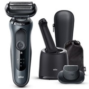 61-N7200CC-V [メンズシェーバー シリーズ6 充電式 3枚刃 洗浄機付きモデル お風呂剃り対応 水洗い可 キワゾリトリマー ディープキャッチ網刃 ブラック]