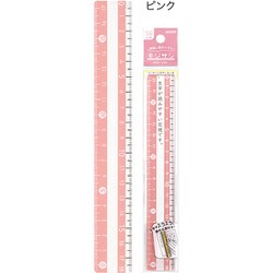 モジサシ定規 18cm ピンク KB034PK