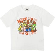 22843120 スーパーマリオ KIDS HERE WE GO Tシャツ WHITE 140サイズ [キャラクターグッズ]