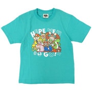 22843120 スーパーマリオ KIDS HERE WE GO Tシャツ TURQUOISE 130サイズ [キャラクターグッズ]