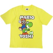 22843120 スーパーマリオ KIDS HERE WE GO Tシャツ Lt.GREEN 130サイズ [キャラクターグッズ]