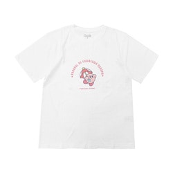 22863108 星のカービィ パラソル Tシャツ WHITE Mサイズ [キャラクターグッズ]