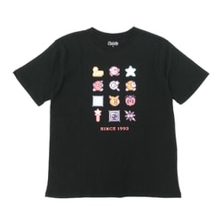22863110 星のカービィ ドットアイコン Tシャツ BLACK Lサイズ [キャラクターグッズ]