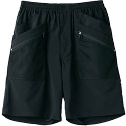サプレックス ギャザリングショーツ Supplex Gathering Shorts WT23010AD BLACK Lサイズ [アウトドア ショートパンツ メンズ]