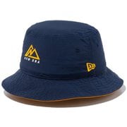 バケット01 Mountain Initial Logo 13516197 ネイビー/イエロー M/Lサイズ [アウトドア 帽子]