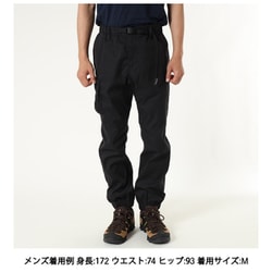 BELTED JOGGER PANTS WPX230104 BLACK Lサイズ [アウトドア ロングパンツ メンズ]