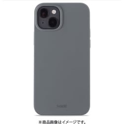 15771 [ソフトタッチシリコーン iPhone 14 Plus用 ケース Space Gray]