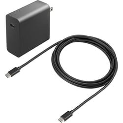 USB PD対応AC充電器 PD100W/TypeCケーブル付き ACA-PD93BK