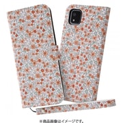 RT-KS3ALC3/FO [かんたんスマホ3用 花柄 手帳型ケース オレンジ]