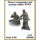 AR35019 1/35 WWII ドイツ軍兵士#5 車長と下士官セット（2体入） [組立式プラスチックモデル]