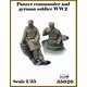 AR35020 1/35 WWII ドイツ軍兵士#6 車長と兵士セット（2体入） [組立式プラスチックモデル]