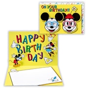 誕生日カード ディズニー メガネミッキーミニー 2 EAR-816-063